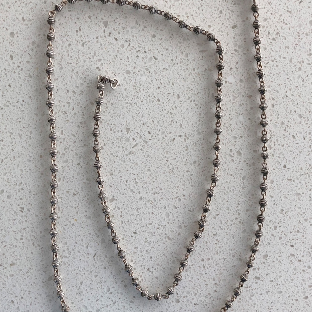 Chrome Hearts Locket And Nickel Beaded Chain - Picture 4 of 4